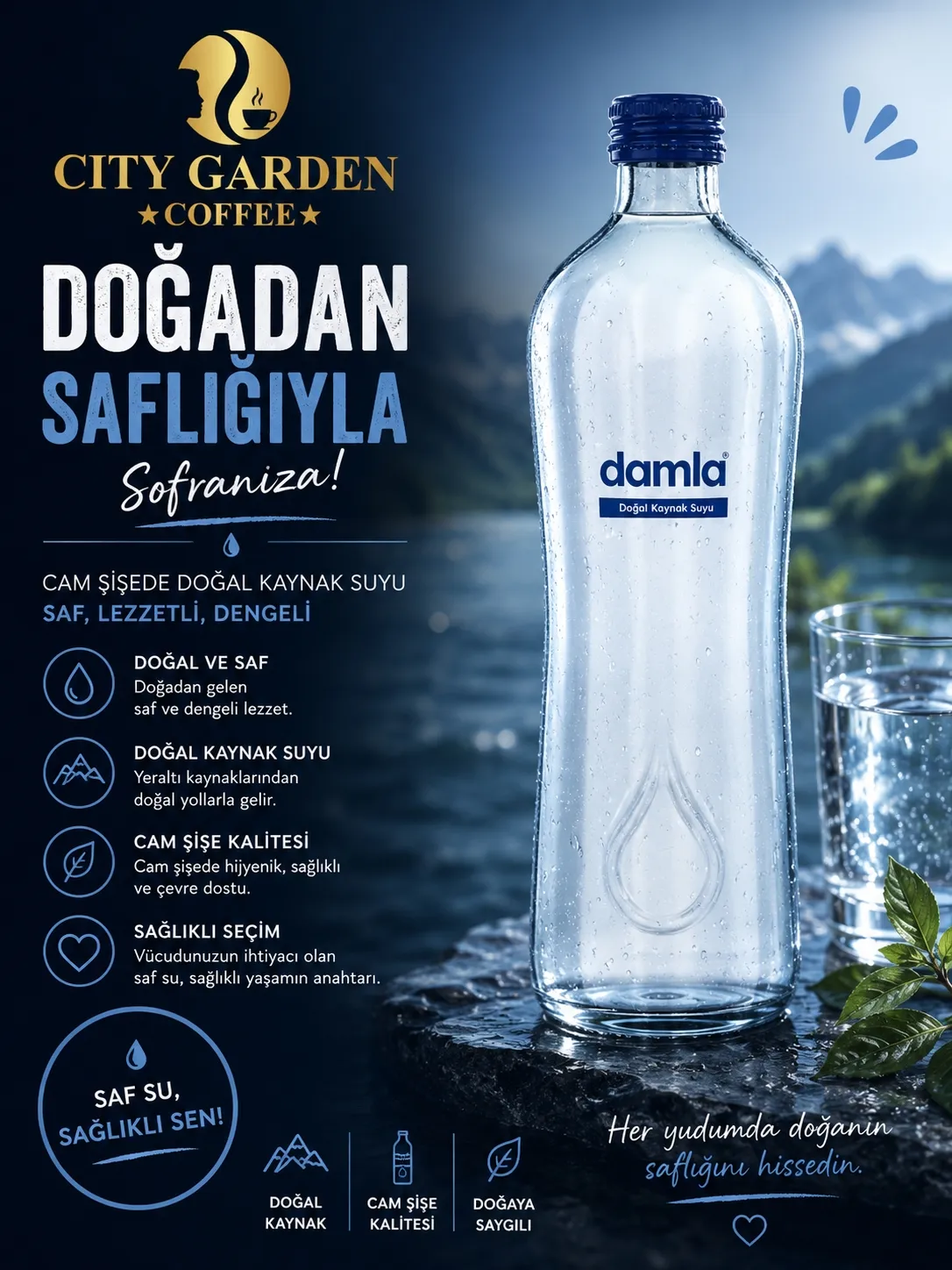 CAM ŞİŞE SU