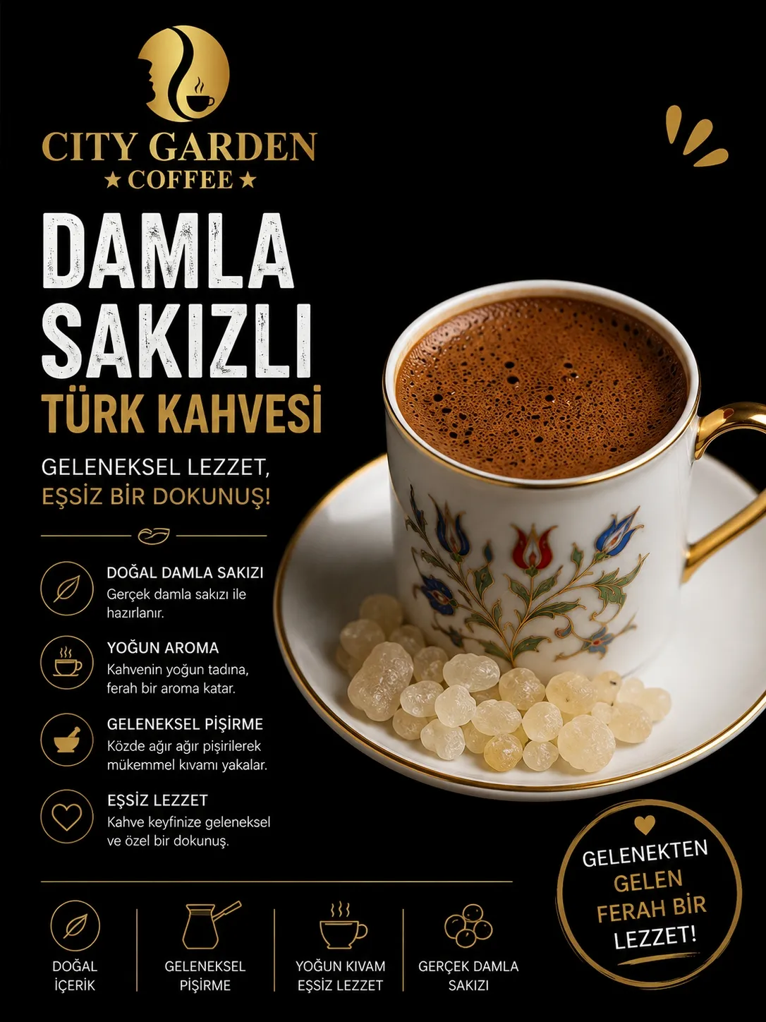 DAMLA SAKIZLI TÜRK KAHVESİ