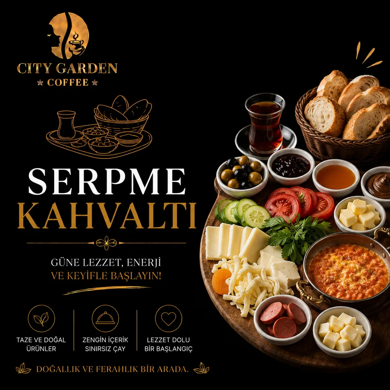 SERPME KAHVALTI TABAĞI 2 KİŞİ