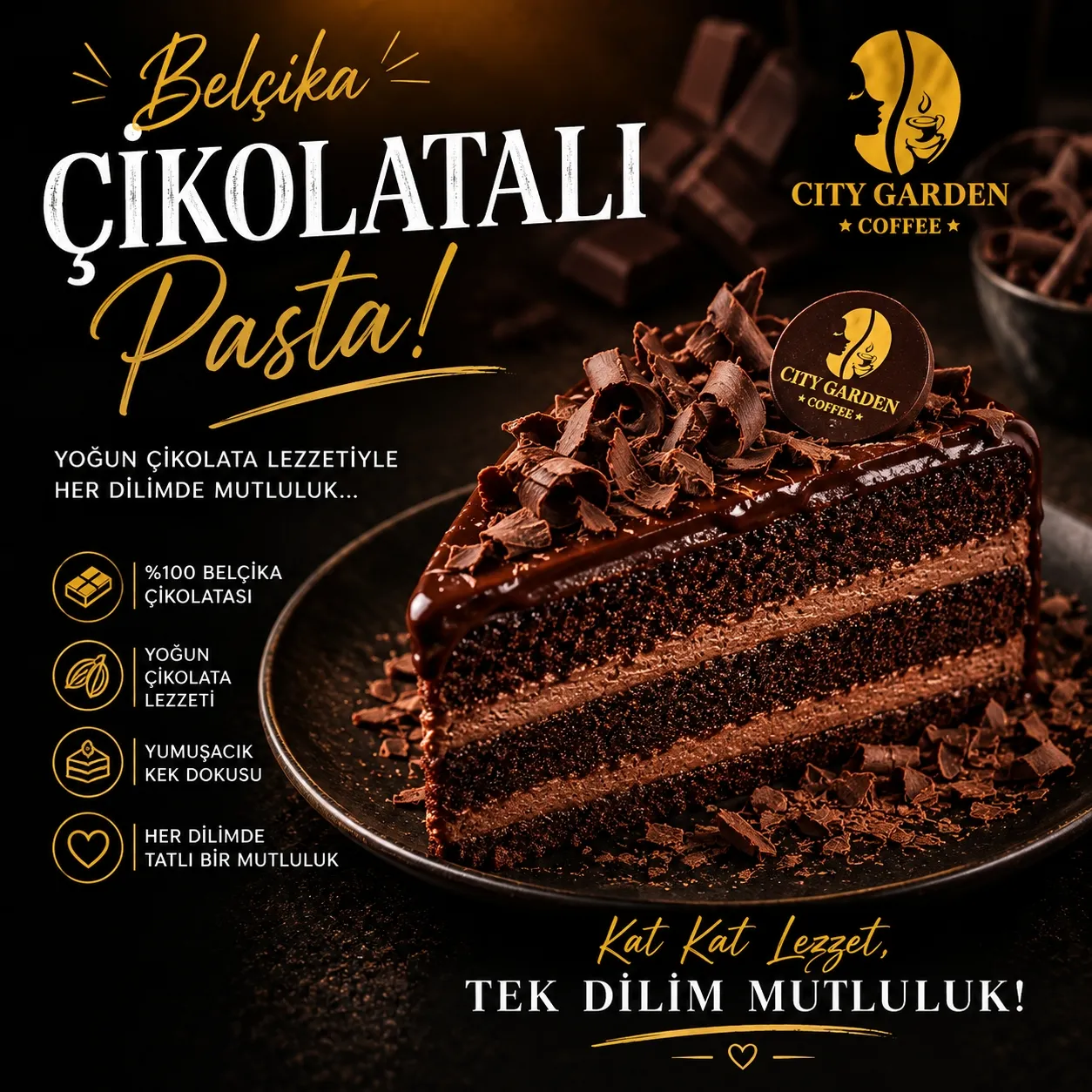 BELÇIKA ÇIKOLATALı PASTA