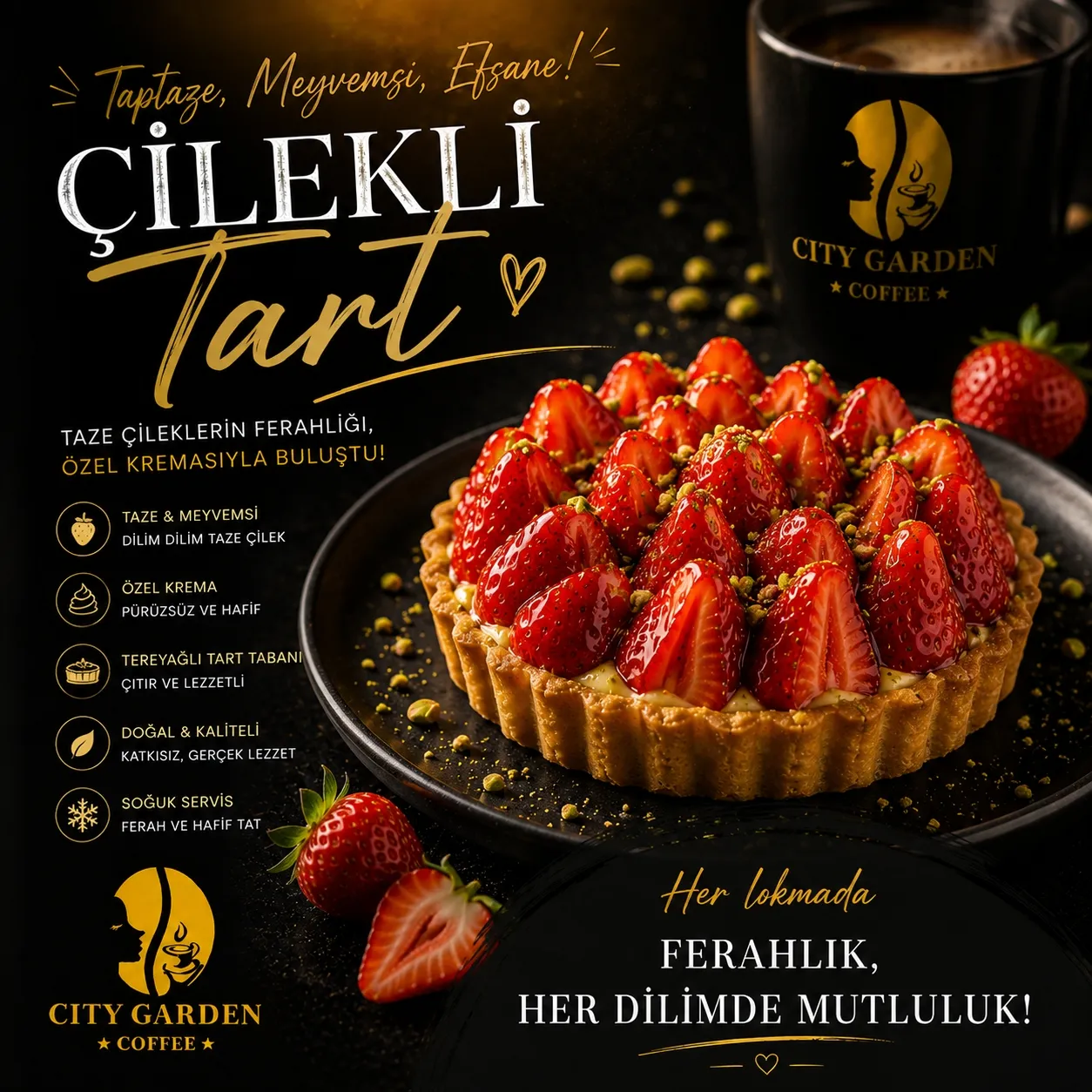 ÇILEKLI TART